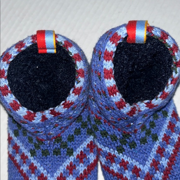 Bombas Fair Isle Gripper Sock Slipper - Size Kids/Youth Size 11-13 - Picture 4 of 6
